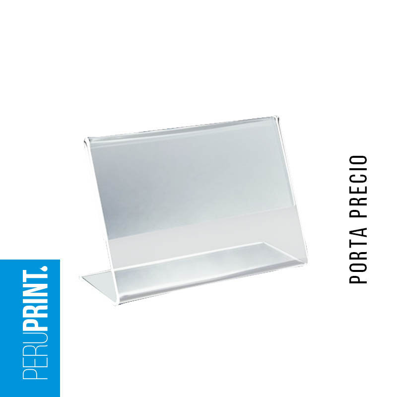 Porta Precio de Acrílico | Imprenta Perú Print