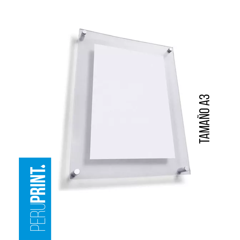 PORTA AFICHES CON PERNOS A3